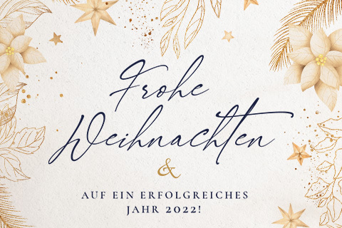 Frohe Weihnachten und ein erfolgreiches Jahr 2022!