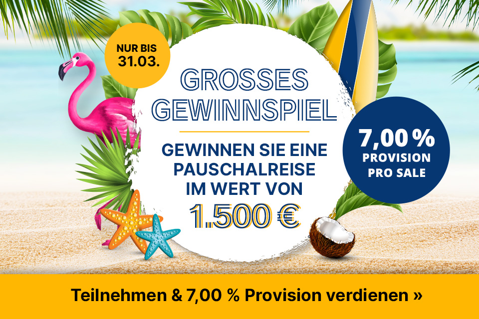 Großes Reise-Gewinnspiel - neuer mobiler Vergleichsrechner!