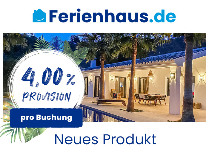 Wir begrüßen mit Ferienhaus.de über 50.000 Ferienhäuser!