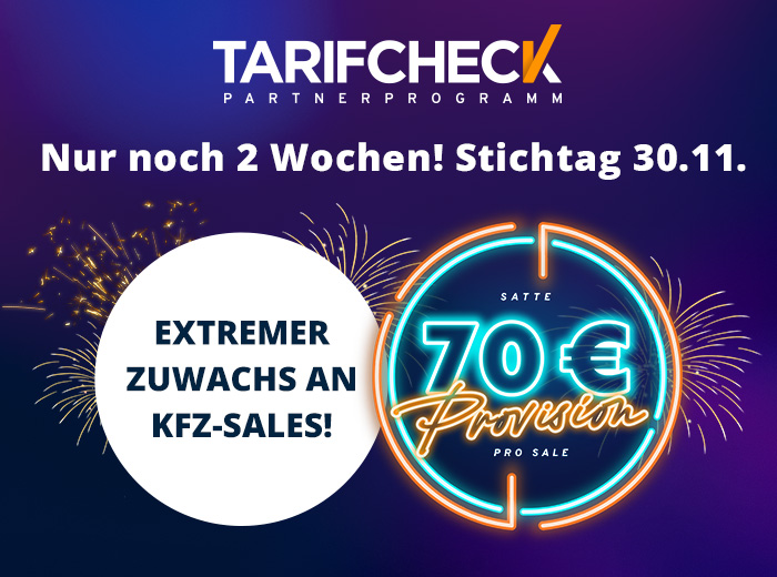 Die Kfz-Sales explodieren! Nur noch 2 Wochen bis zum Stichtag!