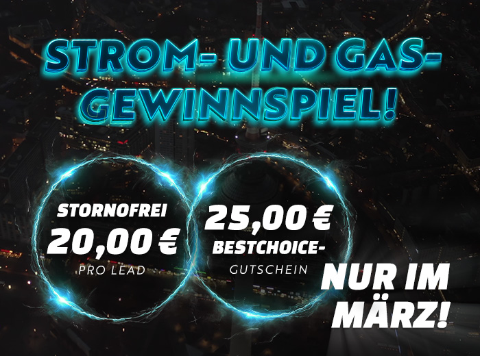 Gewinnspiel: Strom- und Gasvergleich bewerben und BestChoice-Gutscheine gewinnen!