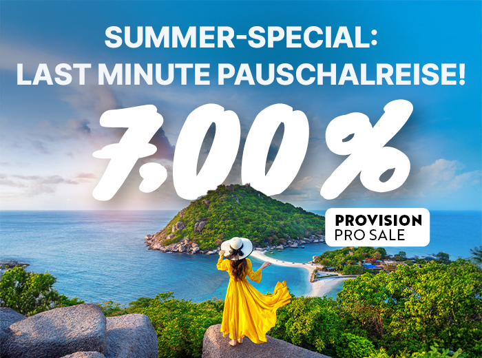 Top-Produkt Juli: Last Minute-Pauschalreise!