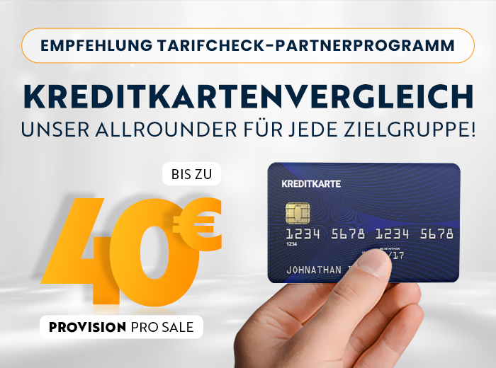 Unsere Empfehlung: Kreditkartenvergleich!