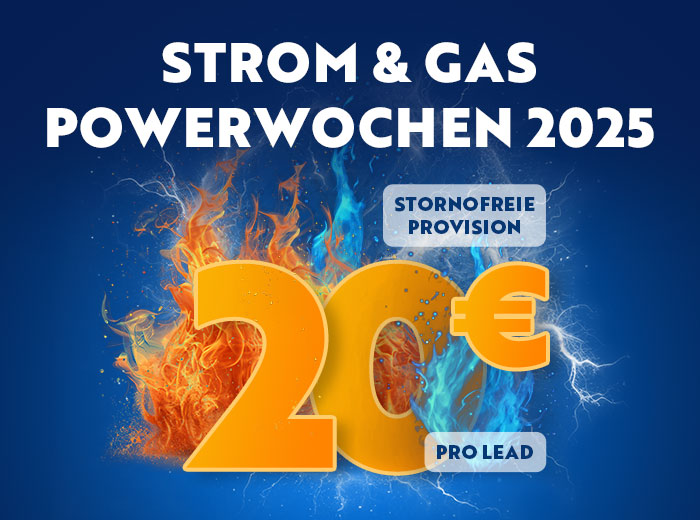 Alle Haushalte suchen nach günstigen Tarifen! Profitiere von der starken Conversion!