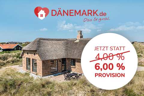 Dänemark.de Aktion: Bis zum 30.09.2020 erhöhen wir Ihre Provision für jede Ferienhausbuchung auf 6,00 %
